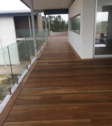 outside decking on private residence